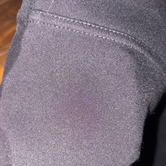 Calvin Klein Black Faux Suede Front Power Stretch Leggings Pants NWOT M - Picture 7 of 7